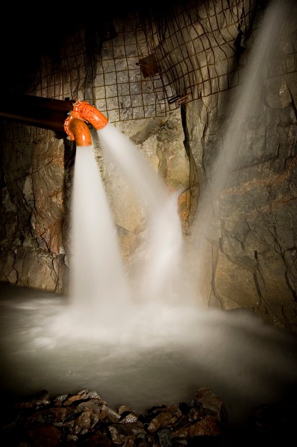 water-discharges-main-sump-underground-diamond-mine
