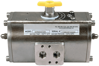 stainless steel horizontal rack and pinion actuator 2