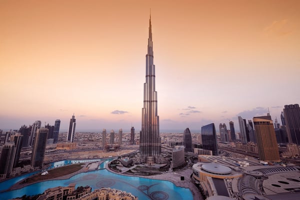 Burj Khalifa building in Dubai.