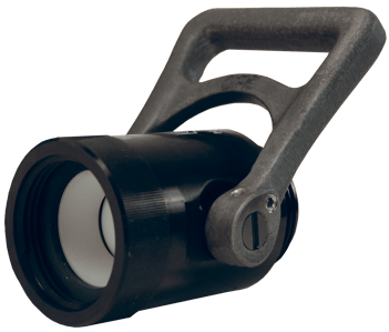 Forestry grade ball shutoff nozzle