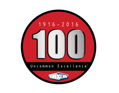 The special Dixon logo for the 100 year anniversary in 2016