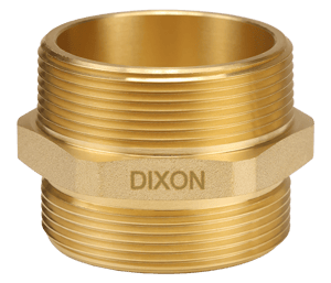 Dixon double male hex nipple brass for fire protection in data centers