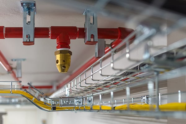 Fire suppression system used in data centers, backup battery rooms, and electrical rooms.