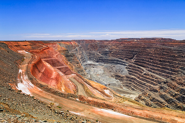 Gold mine in Kalgoorlie, Western Australia 