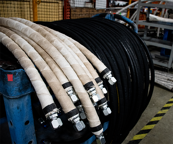 Industrial hoses with Dixon couplings